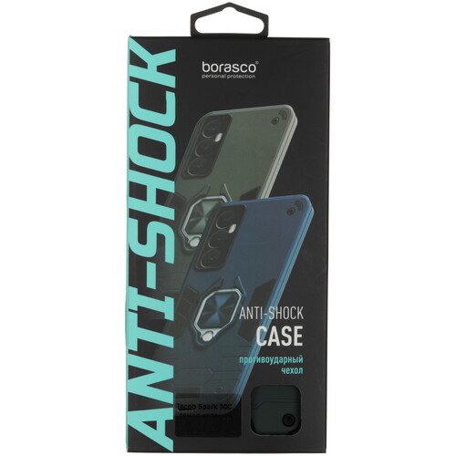Купить Накладка  BoraSCO Anti-Shok Case для Tecno SPARK 30C зеленый  5601803. Характеристики, отзывы и цены в Донецке