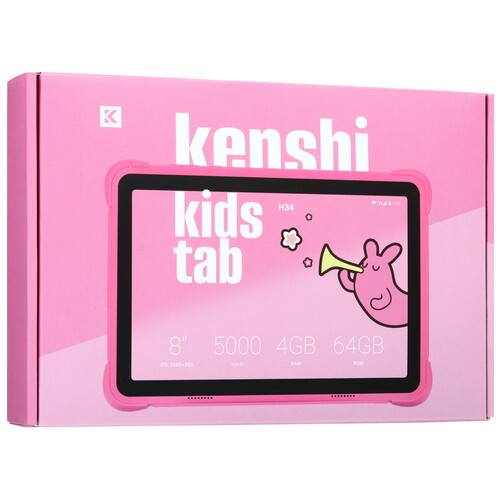 Купить 8" Планшет KENSHI Kids H34 LTE 64 ГБ розовый  9119050. Характеристики, отзывы и цены в Донецке