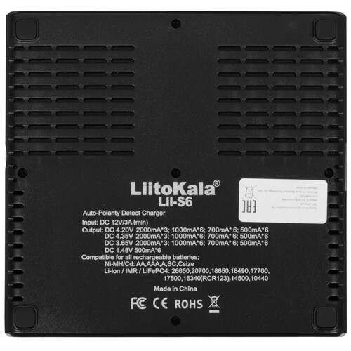 Купить Зарядное устройство LiitoKala Lii-S6 EU+Carcable  9212337. Характеристики, отзывы и цены в Донецке