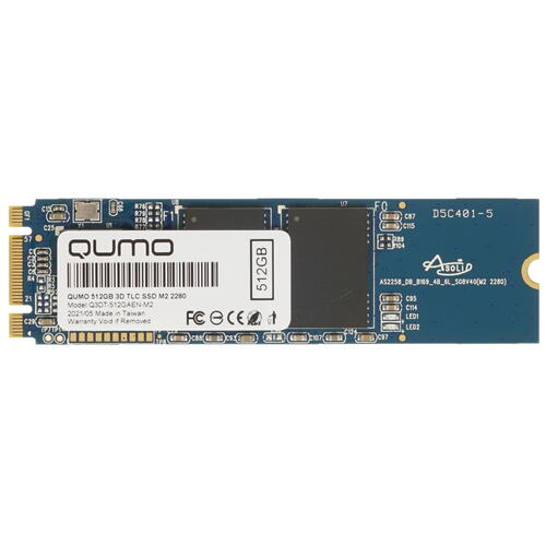 Купить 512 ГБ M.2 SATA накопитель QUMO Novation [Q3DT-512GAEN-M2]  4824947. Характеристики, отзывы и цены в Донецке