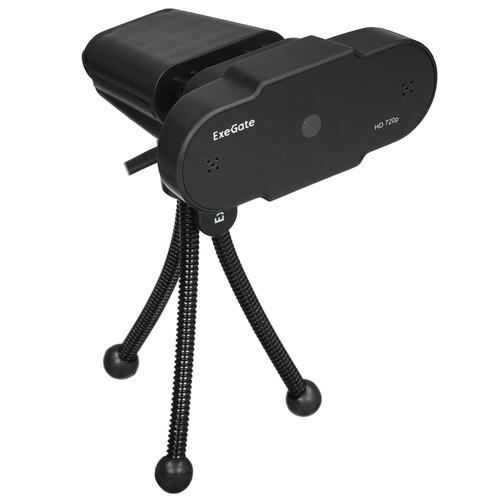 Купить Веб-камера ExeGate BlackView C525 HD Tripod  5365754. Характеристики, отзывы и цены в Донецке