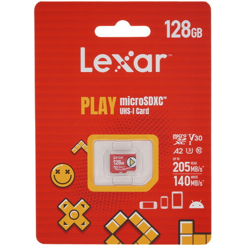 Купить Карта памяти Lexar PLAY microSDXC 128 ГБ  9262222. Характеристики, отзывы и цены в Донецке