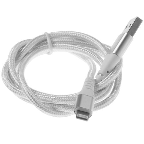 Купить Кабель круглый DEXP Lightning 8-pin - USB 2.0 Type-A белый 1 м  4834171. Характеристики, отзывы и цены в Донецке