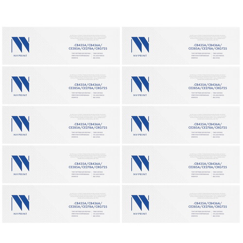 Купить Картридж лазерный NV-Print NV-CB435A/CB436A/CE285A/CE278A/NV-725 UNIV-SET10 черный  5644080. Характеристики, отзывы и цены в Донецке
