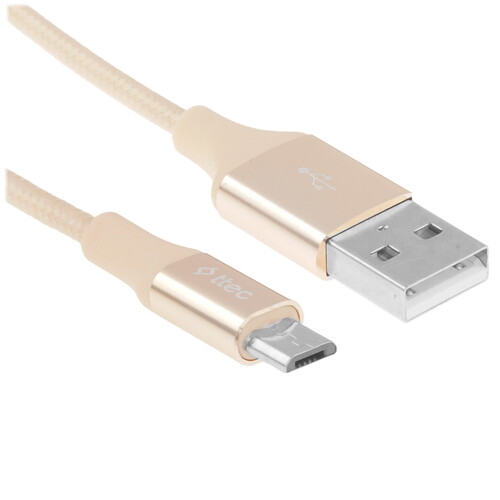 Купить Кабель круглый TTEC micro USB - USB 2.0 Type-A золотистый 0.3 м  9202632. Характеристики, отзывы и цены в Донецке