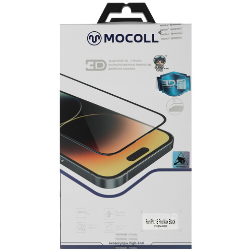 Купить Защитное стекло MOCOLL для экрана Apple iPhone 15 Pro Max  5470293. Характеристики, отзывы и цены в Донецке