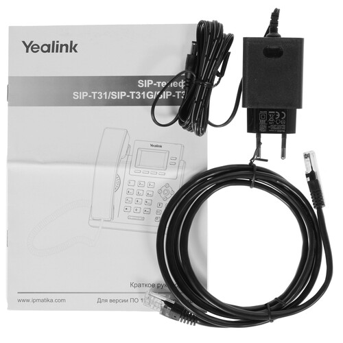 Купить Телефон VoIP Yealink SIP-T31G черный  4720204. Характеристики, отзывы и цены в Донецке