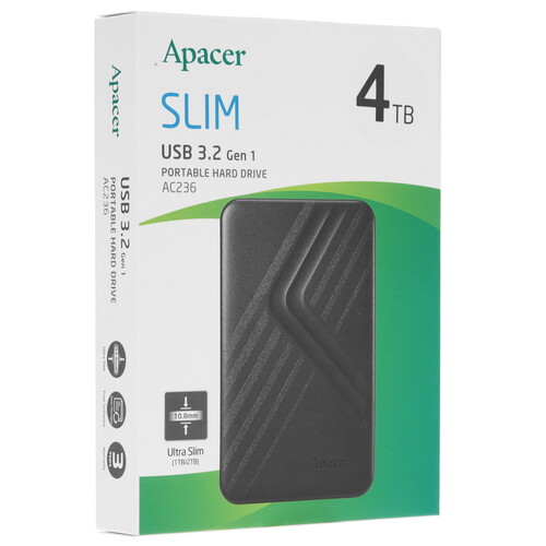 Купить 4 ТБ Внешний HDD Apacer AC236  5054338. Характеристики, отзывы и цены в Донецке