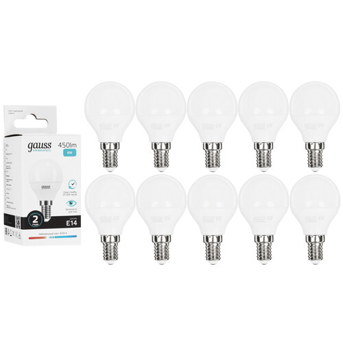 Купить Комплект светодиодных ламп Gauss Elementary 53126  5613095. Характеристики, отзывы и цены в Донецке