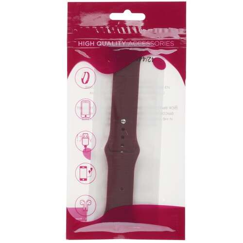 Купить Ремешок Zibelino для Apple Watch 42/ 44/ 45/ 49mm бордовый  9273321. Характеристики, отзывы и цены в Донецке
