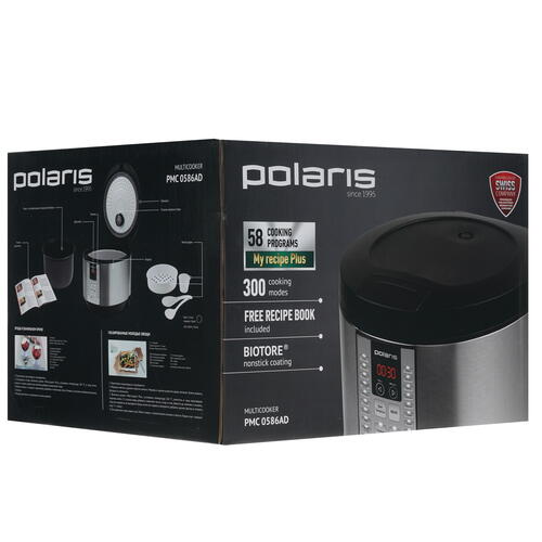 Купить Мультиварка Polaris PMC 0586AD серебристый  8156029. Характеристики, отзывы и цены в Донецке