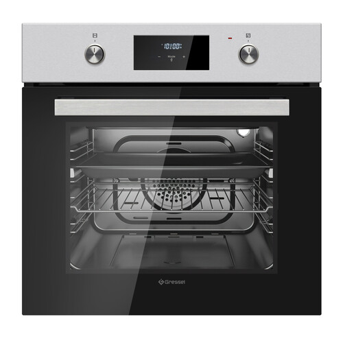 Купить Электрический духовой шкаф Gressel RU6EM7758110 серебристый  9256876. Характеристики, отзывы и цены в Донецке