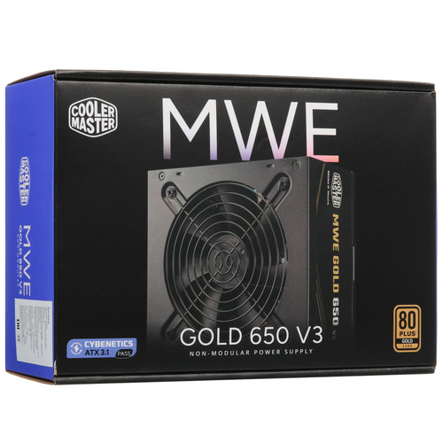 Купить Блок питания Cooler Master MWE GOLD 650 V3 [MPE-6502-ACAAG-3BEU] черный  5638031. Характеристики, отзывы и цены в Донецке