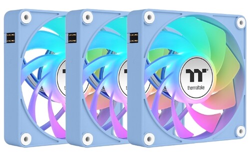 Купить Комплект реверсных вентиляторов Thermaltake CT120 EX Reverse ARGB Sync Hydrangea Blue  5462170. Характеристики, отзывы и цены в Донецке
