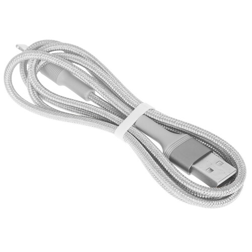 Купить Кабель круглый Borofone Lightning 8-pin - USB 2.0 Type-A серый 1 м  9244428. Характеристики, отзывы и цены в Донецке