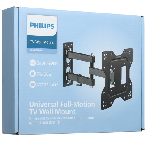 Купить Кронштейн для ТВ Philips SQM8222/56 черный  5612472. Характеристики, отзывы и цены в Донецке
