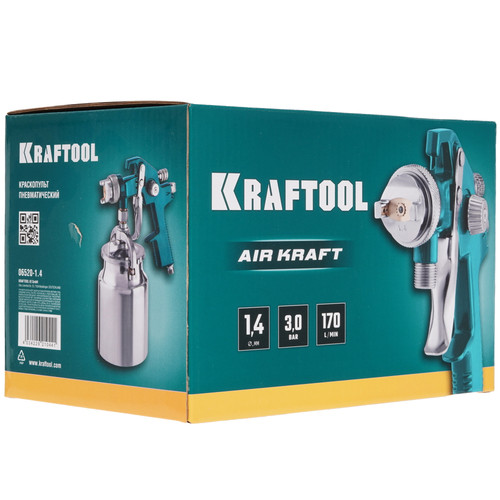 Купить Краскораспылитель KRAFTOOL AirKraft HVLP  8192863. Характеристики, отзывы и цены в Донецке