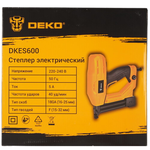 Купить Степлер электрический DEKO DKES600  9229351. Характеристики, отзывы и цены в Донецке
