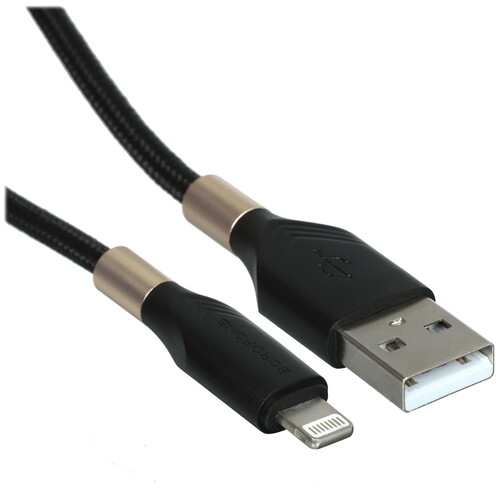 Купить Кабель круглый Borofone Lightning 8-pin - USB 2.0 Type-A черный 1 м  9238184. Характеристики, отзывы и цены в Донецке