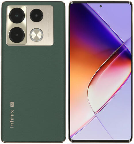 Купить 6.78" Смартфон Infinix NOTE 40 Pro+ 5G 256 ГБ зеленый  5458532. Характеристики, отзывы и цены в Донецке