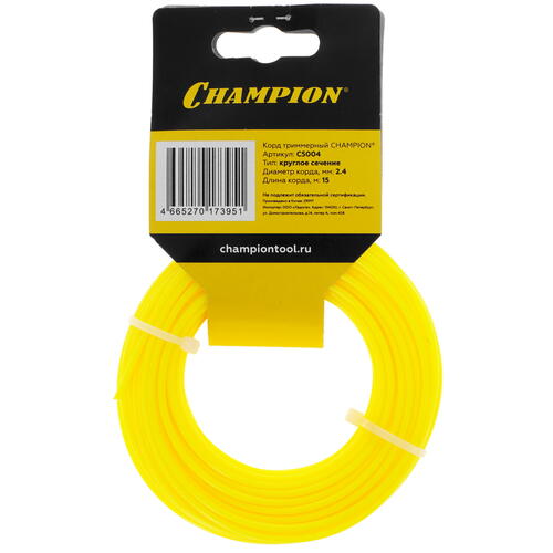 Купить Леска для триммеров Champion Round C5004  1215832. Характеристики, отзывы и цены в Донецке