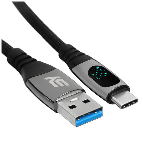 Купить Кабель круглый KEYRON USB Type-C - USB 3.0 Type-A черный 1.5 м  5433021. Характеристики, отзывы и цены в Донецке