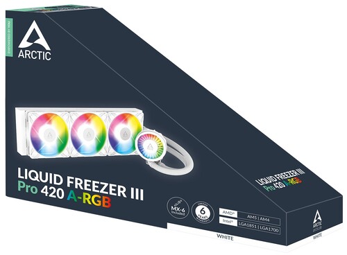 Купить Система охлаждения ARCTIC Liquid Freezer III Pro 420 A-RGB  белая  9289955. Характеристики, отзывы и цены в Донецке