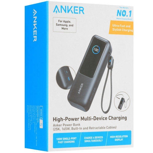 Купить Портативный аккумулятор Anker A1695 серый  5637633. Характеристики, отзывы и цены в Донецке