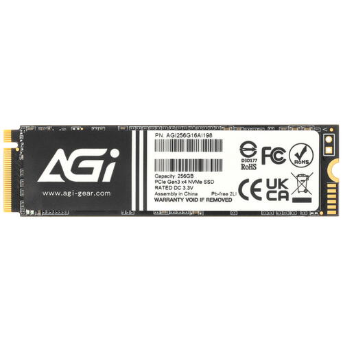 Купить 256 ГБ M.2 NVMe накопитель AGI AI198 [AGI256G16AI198]  5427651. Характеристики, отзывы и цены в Донецке