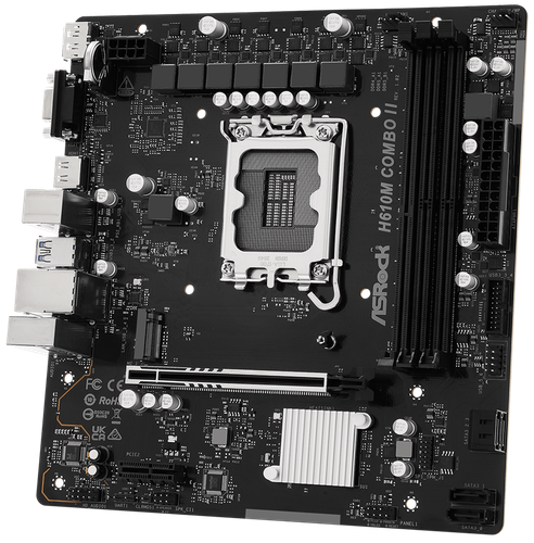 Купить Материнская плата ASRock H610M COMBO II  5922679. Характеристики, отзывы и цены в Донецке