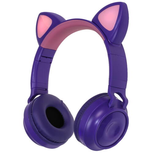 Купить Беспроводные/проводные наушники Qumo Party Cat фиолетовый  4790545. Характеристики, отзывы и цены в Донецке