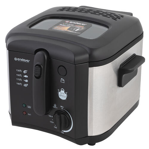 Купить Фритюрница Endever Skyline FR-115 черный  5350882. Характеристики, отзывы и цены в Донецке