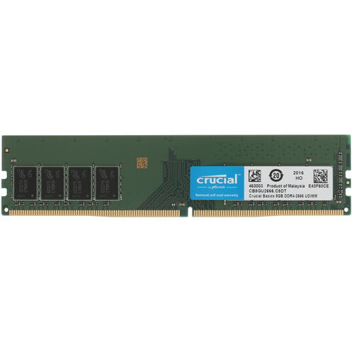 Купить Оперативная память Crucial Basics [CB8GU2666] 8 ГБ  1692519. Характеристики, отзывы и цены в Донецке