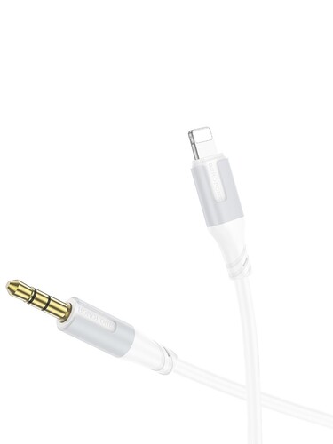 Купить Кабель   Borofone Lightning - jack 3.5 мм белый  5474942. Характеристики, отзывы и цены в Донецке