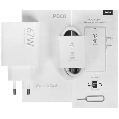 Купить 6.67" Смартфон POCO X6 512 ГБ черный  5441638. Характеристики, отзывы и цены в Донецке