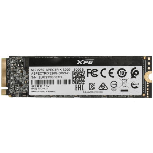 Купить 500 ГБ M.2 NVMe накопитель ADATA XPG SPECTRIX S20G [ASPECTRIXS20G-500G-C]  4759410. Характеристики, отзывы и цены в Донецке