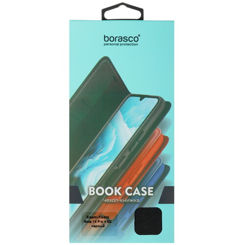 Купить Чехол-книжка  BoraSCO Book Case для Xiaomi Redmi Note 14 Pro+ 5G черный  5609538. Характеристики, отзывы и цены в Донецке