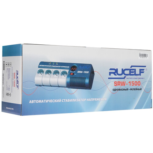 Купить Стабилизатор напряжения RUCELF SRW- 1500-D  8105929. Характеристики, отзывы и цены в Донецке