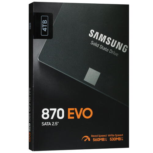 Купить 4000 ГБ 2.5" SATA накопитель Samsung 870 EVO  5065176. Характеристики, отзывы и цены в Донецке