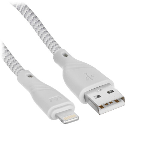 Купить Кабель круглый Crown Lightning 8-pin - USB 2.0 Type-A серый 1 м  5479777. Характеристики, отзывы и цены в Донецке