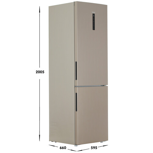 Купить Холодильник с морозильником   Haier C2F637CGGU1 золотистый  5463897. Характеристики, отзывы и цены в Донецке