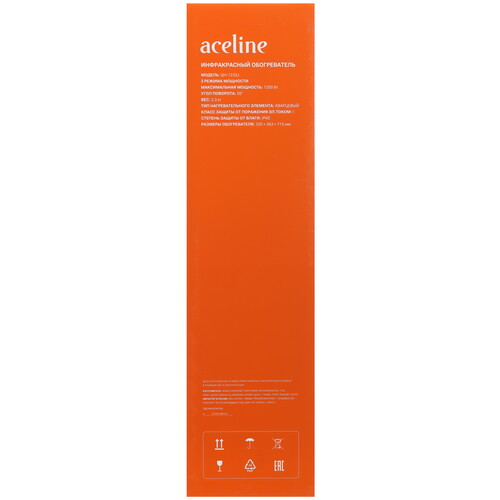 Купить Инфракрасный обогреватель Aceline QH-1233J  9121059. Характеристики, отзывы и цены в Донецке