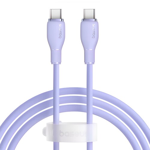 Купить Кабель круглый Baseus USB Type-C - USB Type-C фиолетовый 1.2 м  5627491. Характеристики, отзывы и цены в Донецке