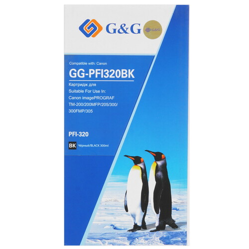 Купить Картридж G&G GG-PFI320BK PFI-320BK черный  9146666. Характеристики, отзывы и цены в Донецке