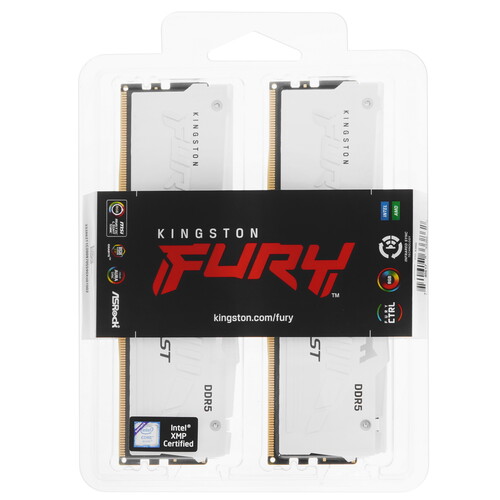 Купить Оперативная память Kingston FURY Beast White RGB  5406846. Характеристики, отзывы и цены в Донецке