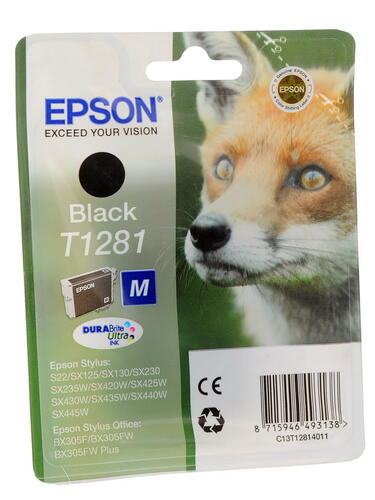 Купить Картридж Epson T1281 M черный  0122573. Характеристики, отзывы и цены в Донецке
