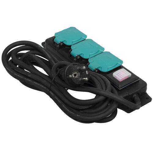 Купить Удлинитель силовой FinePower PDS0422 черный  5086467. Характеристики, отзывы и цены в Донецке