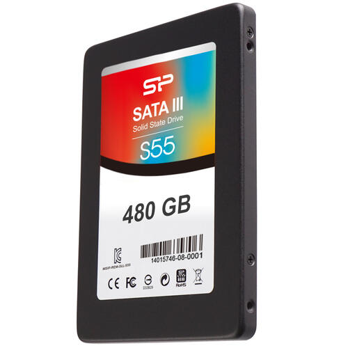 Купить 480 ГБ 2.5" SATA накопитель Silicon Power Slim S55 [SP480GBSS3S55S25]  0194880. Характеристики, отзывы и цены в Донецке