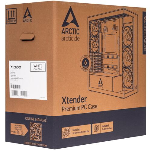 Купить Корпус Arctic Xtender White  9292485. Характеристики, отзывы и цены в Донецке
