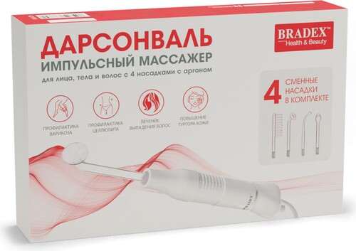Купить Дарсонваль BRADEX KZ1174 белый  9310399. Характеристики, отзывы и цены в Донецке